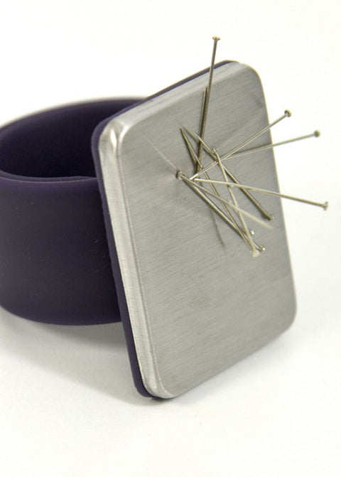 Dark Purple Magnetic Pin Bracelet