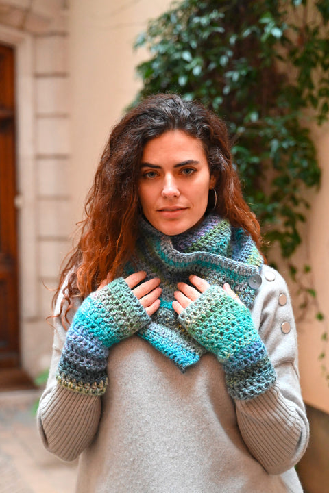 Mitaines au crochet (kit complet)
