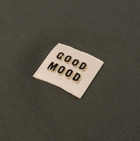 "Good Mood" woven labels x 5