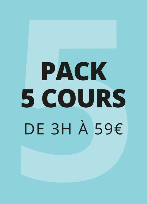 PACK : 5 cours de 59€