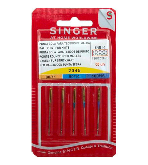 Blister 5 aiguilles pour mailles Grosseurs 80/90/100