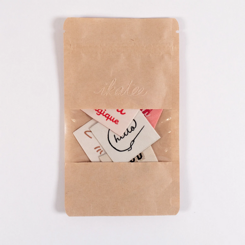 Étiquettes tissées Assortiment "Cozy" x 5