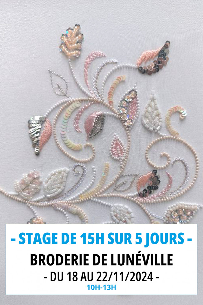 Stage broderie de Lunéville novembre 2024