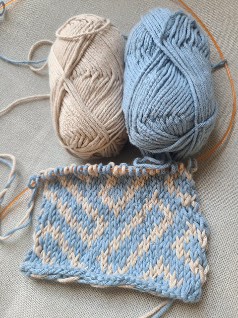 Tricot Jacquard et torsade