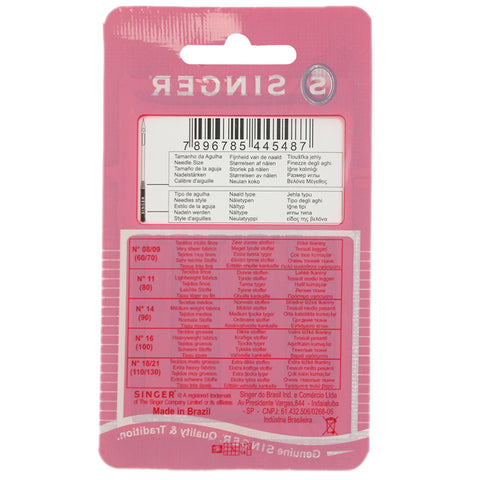 Blister 5 aiguilles pour tissus extensibles n°90/14