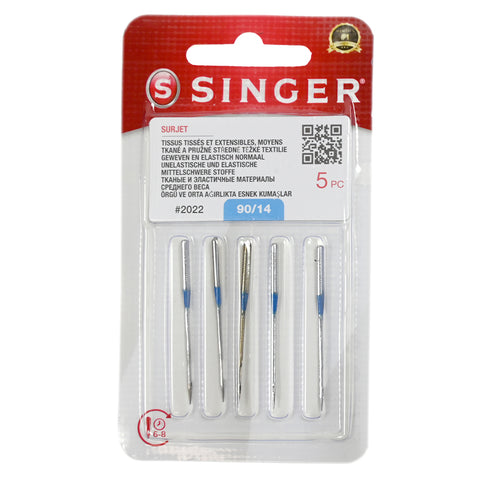 Blister 5 aiguilles n°90/14 pour surjeteuse