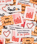 Étiquettes tissées Assortiment "Sweetie" - x5