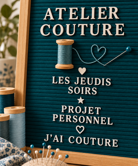 Stage J'peux pas J'ai couture Janvier/Mars 2027