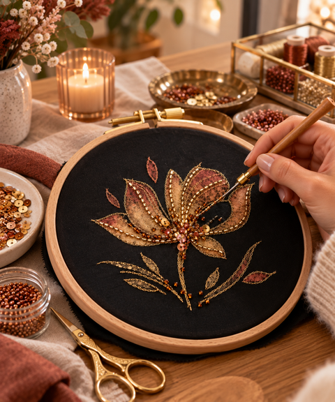 Introduction to Lunéville embroidery