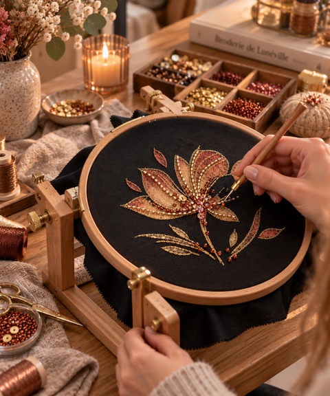 Introduction to Lunéville embroidery