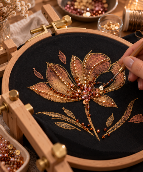 Introduction to Lunéville embroidery