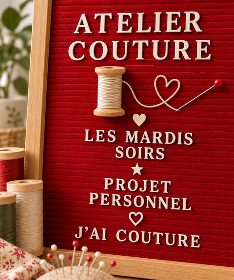 Stage J'peux pas J'ai couture Janvier/Mars 2027
