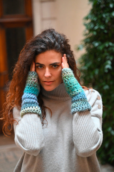 Mitaines au crochet (Kit complet)
