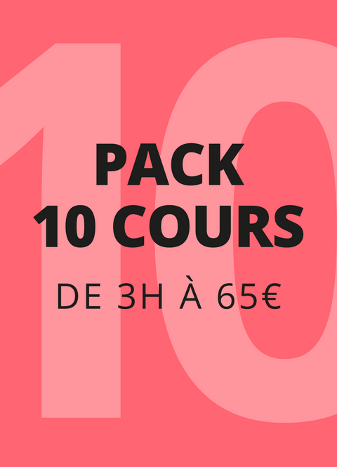 PACK de couture à paris : 10 cours de 65€