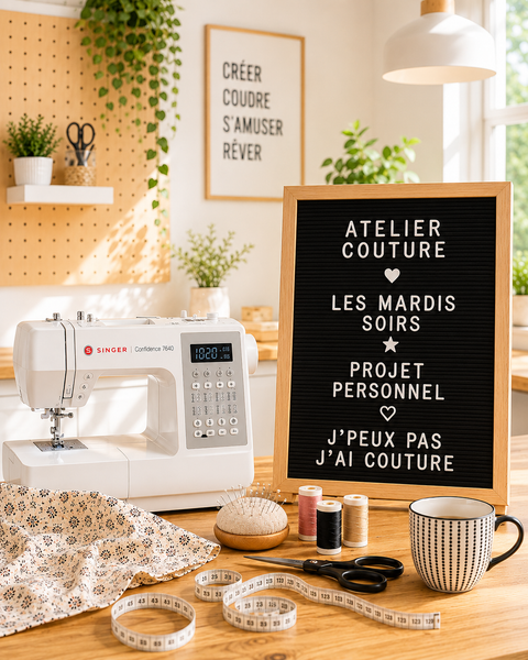 Mardi soir "j'peux pas j'ai couture" Sep / Déc 2026